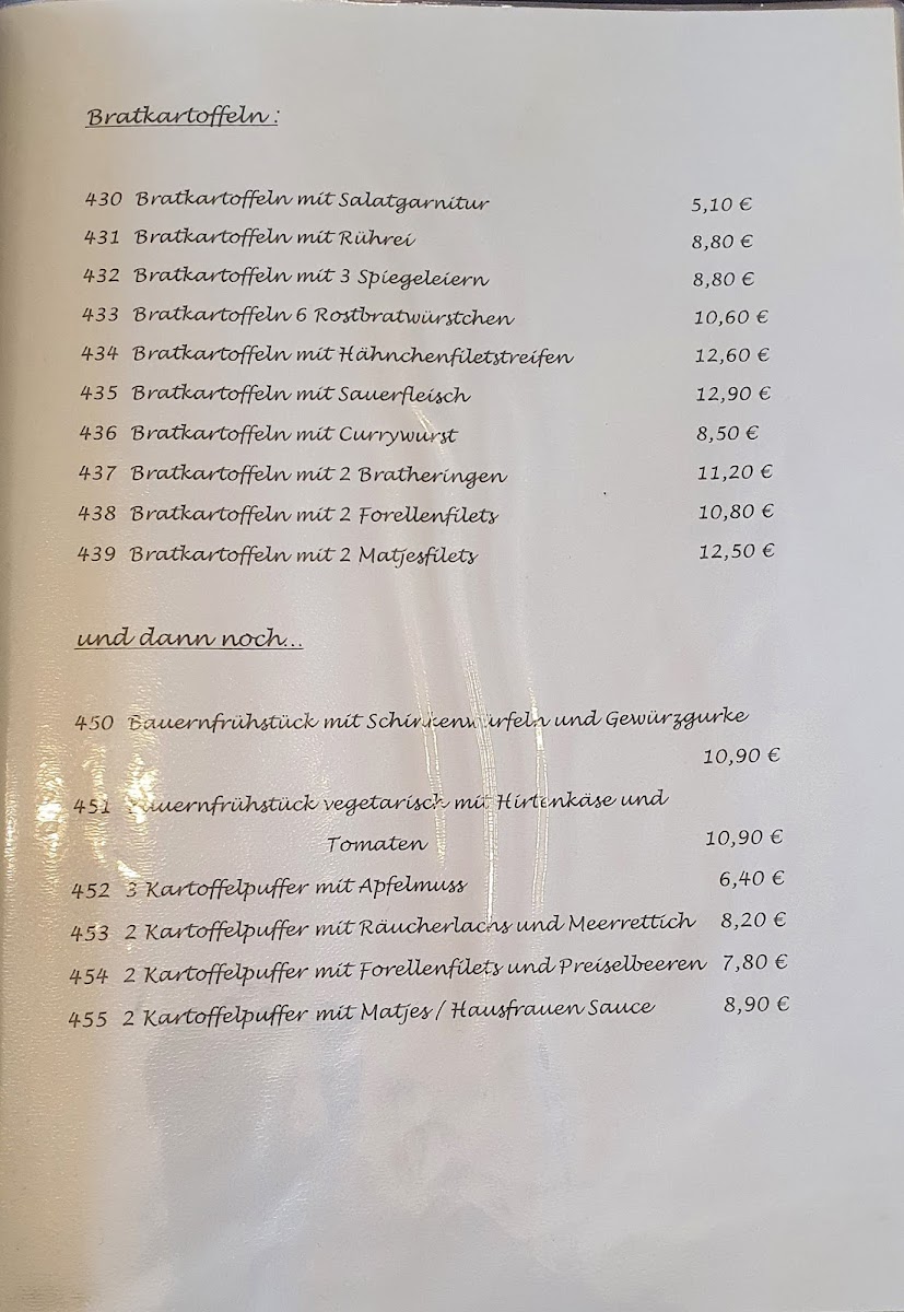Menu - Café Zur Schleuse | Landrecht photo 4