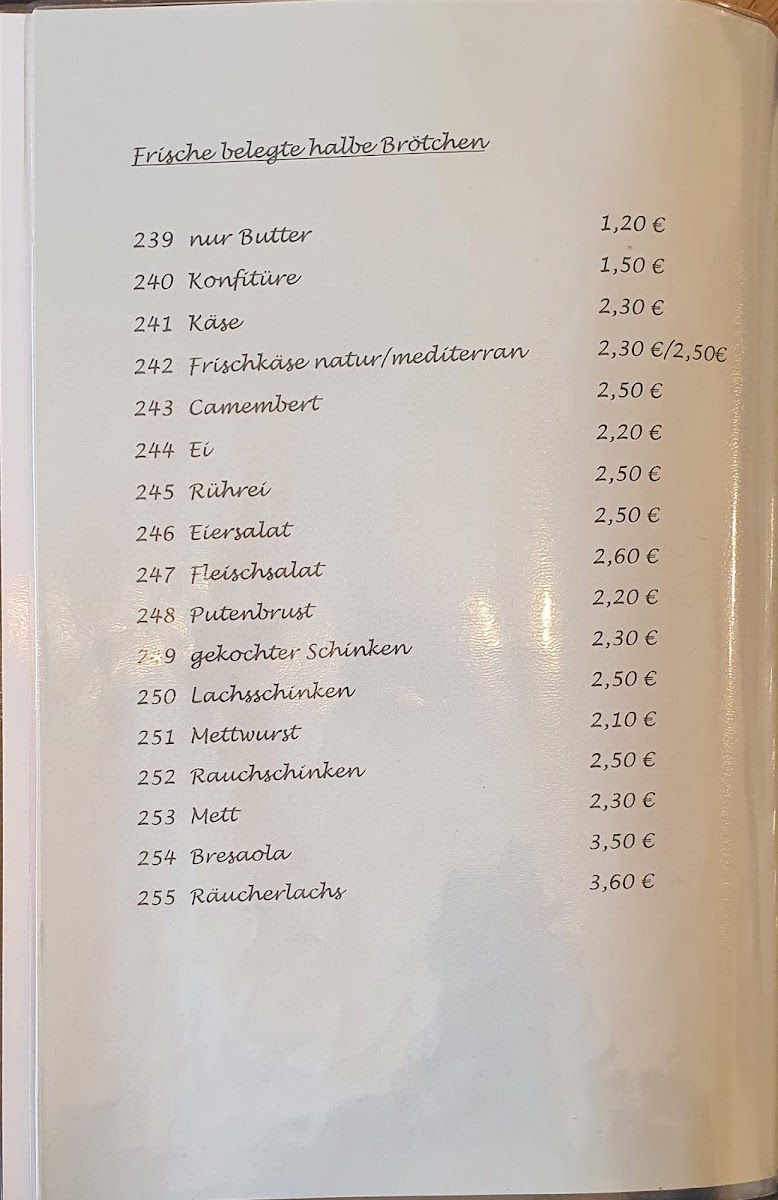 Menu - Café Zur Schleuse | Landrecht photo 5