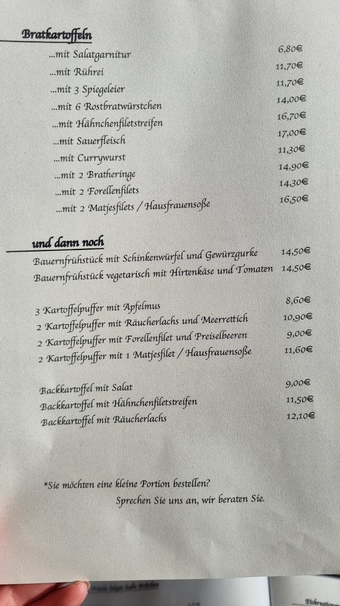 Menu - Café Zur Schleuse | Landrecht photo 6